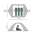 Палатка BTrace Ion 3 (Зеленый) - T0493					
