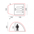 Палатка BTrace Newest 3 (Зеленый/Бежевый) - T0510					