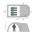 Палатка BTrace Osprey 4   (Зеленый) - T0287