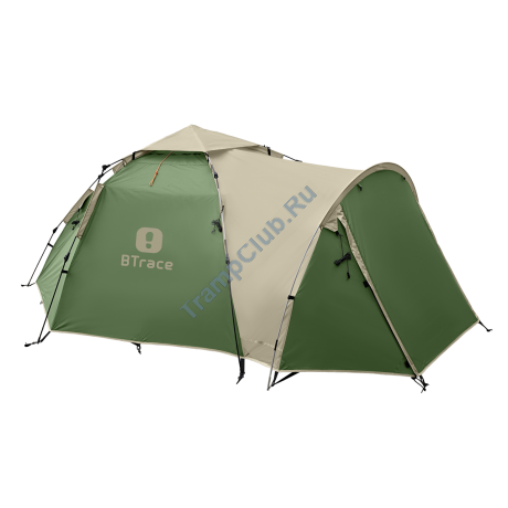 Палатка BTrace Omega 4+ быстросборная (Зеленый) - T0503					