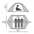 Палатка BTrace Flex 3 Pro быстросборная (Зеленый) - T0516