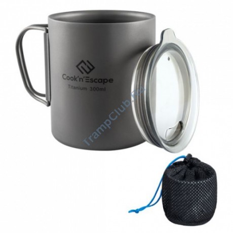 Кружка с крышкой KING CAMP titanium double wall cup 300ml - CA2012