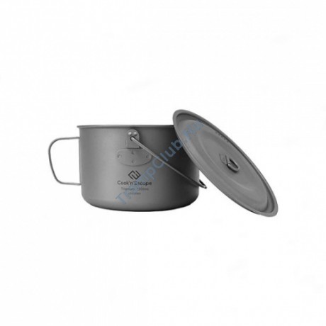 Кастрюля c крышкой KING CAMP Titanium hanging pot - CA2115