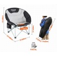 Кресло складное KING CAMP 3989 Deluxe MOON Chair сталь (86х69х40/80см, синий-серый) - KC3989