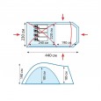 Палатка кемпинговая Tramp Anaconda 4 (V2) - TRT-78