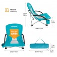 KING CAMP 3841 Portable Low Sling Chair кресло скл. cталь. (голубой, 58х59х20/67)