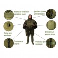 Пончо-спальный мешок TRANSFORMER CAPE-BAG, EXPERT-TEX  ( МОХ) 0 °C– TRS-290323