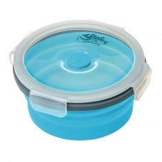 Контейнер складной с крышкой-защелкой 550 мл Tramp (аквамарин) Контейнер складной с крышкой-защелкой 550 мл Tramp (аквамарин)