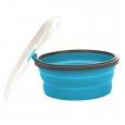 Контейнер складной с крышкой-защелкой 800 мл Tramp (аквамарин) TRC-087 Контейнер складной с крышкой-защелкой 800 мл Tramp (аквамарин) TRC-087