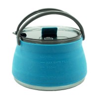 Чайник складной силиконовый с металлическим дном 1л аквамарин Чайник складной силиконовый с металлическим дном 1л аквамарин