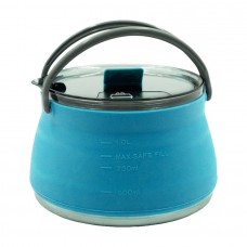Чайник складной силиконовый с металлическим дном 1л аквамарин Чайник складной силиконовый с металлическим дном 1л аквамарин