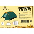 Палатка туристическая Палатка Totem Summer 2 Plus (V2) зеленый - TTT-030