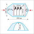 Палатка туристическая Tramp Lair 3 (V2) - TRT-39