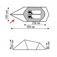 Палатка экстремальная Tramp Bike 2 (V2) зеленый - TRT-20