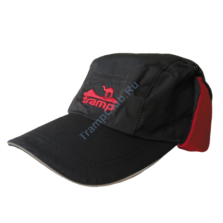 Tramp теплая зимняя кепка S/M, черный/красный - TRCA-001