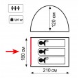 Палатка туристическая Totem Summer 3 (V2) - TTT-028
