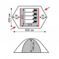 Палатка экстремальная Tramp Rock 4 (V2) зеленый - TRT-29