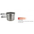 Набор титановой посуды Ultralight 2-piece CookSet 400, 800ml Keith Titanium (KFamily) - Ti6012