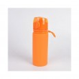 Бутылка силиконовая (оранжевый) 0.5 л - Tramp TRC-093