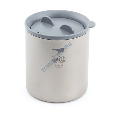 Титановая термокружка Ultralight Mug Titan 600ml Keith Titanium (KFamily) - Ti3306 