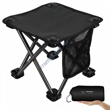 Табурет складной сталь KING CAMP Mini Folding Stool 2137 (черный) - 114354