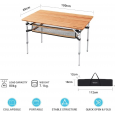 Стол складной KING CAMP 2016 4-Folding Bamboo Table 10065plus - KC2016