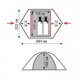 Палатка Tramp Sarma 2 (V2) серая - TRT-30