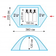 Палатка экстремальная Tramp Peak 3 (V2) - TRT-26
