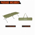 KING CAMP 3806A Armyman Camping Bed   кровать скл. алюм (зеленый 190Х63Х42)