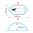 Палатка туристическая Tramp Bicycle Light 1+ (V2) - TRT-33